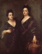 Jean-Baptiste Santerre Two Actresses oil painting reproduction
